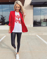 Bonny Boyfriend Blazer (Red)