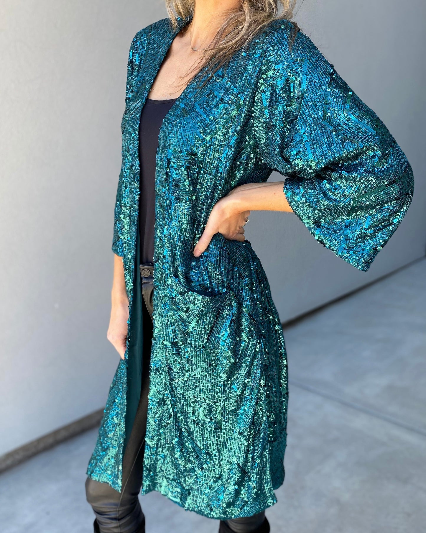 Jules Sequin Duster Cardigan