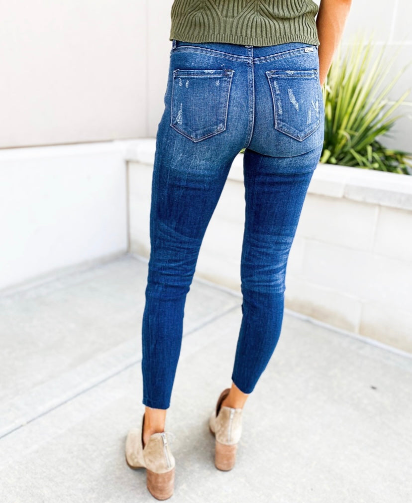 KANCAN Kalen High Rise Distressed Skinny Jeans