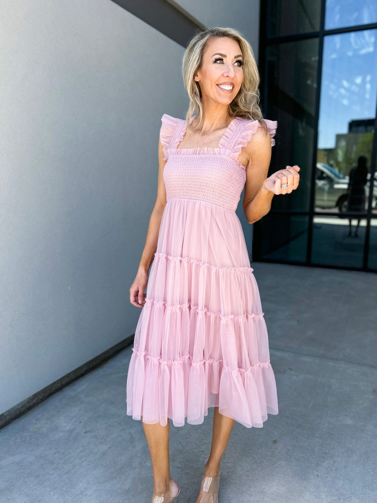 Heart Throb Tulle Midi Dress