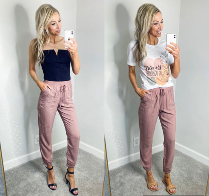 Nessa Elastic Waist Joggers