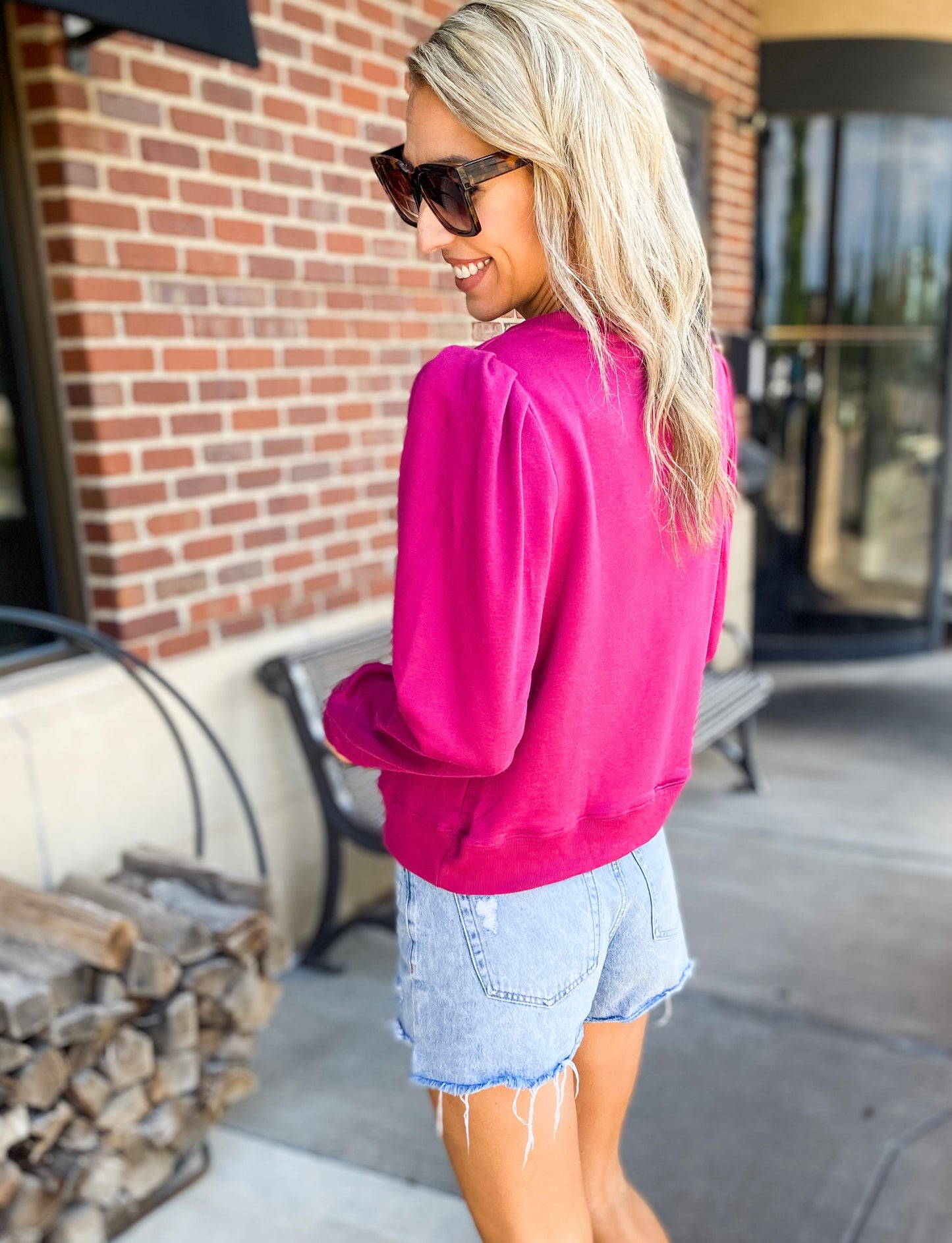 Bristol Puff Shoulder Sweatshirt