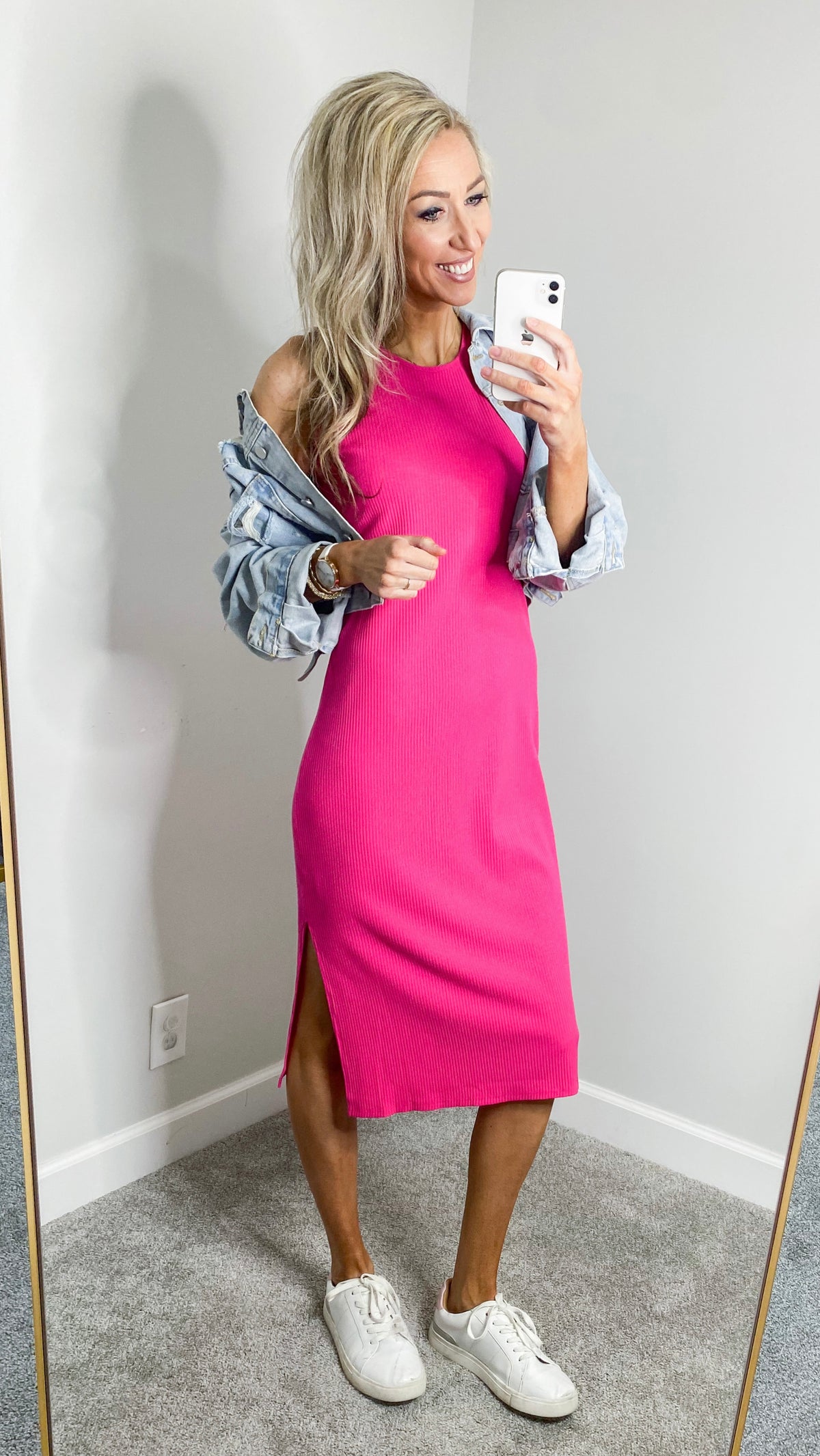 Rae Ribbed Midi Dress