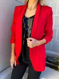 Bonny Boyfriend Blazer (Red)