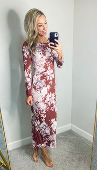 Woodruff Floral Cinch Back Maxi Dress