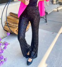 Jaylynn Sequin Flare Pants