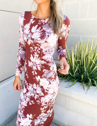 Woodruff Floral Cinch Back Maxi Dress