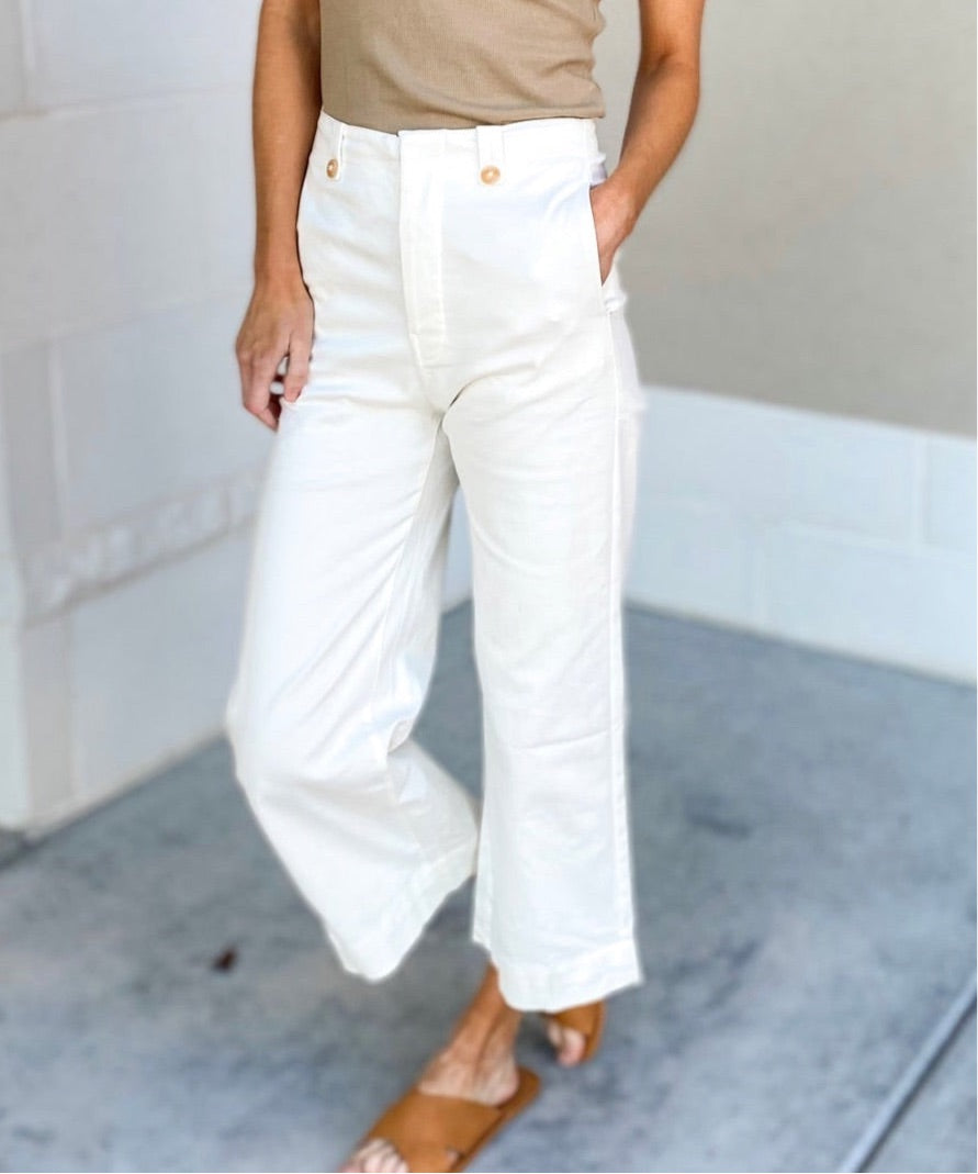 Sari Cropped Wide Leg Jean