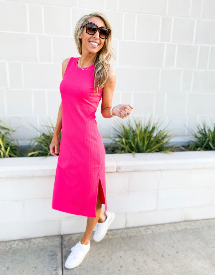 Rae Ribbed Midi Dress