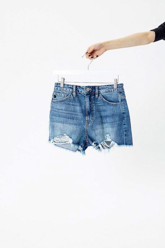 Vivie KanCan High Rise Jean Shorts