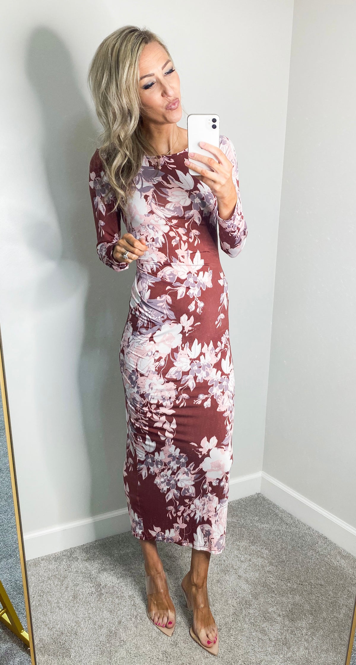 Woodruff Floral Cinch Back Maxi Dress